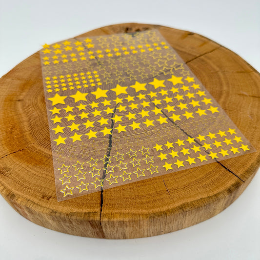 "Sterne gold/gelb" A5 Bogen