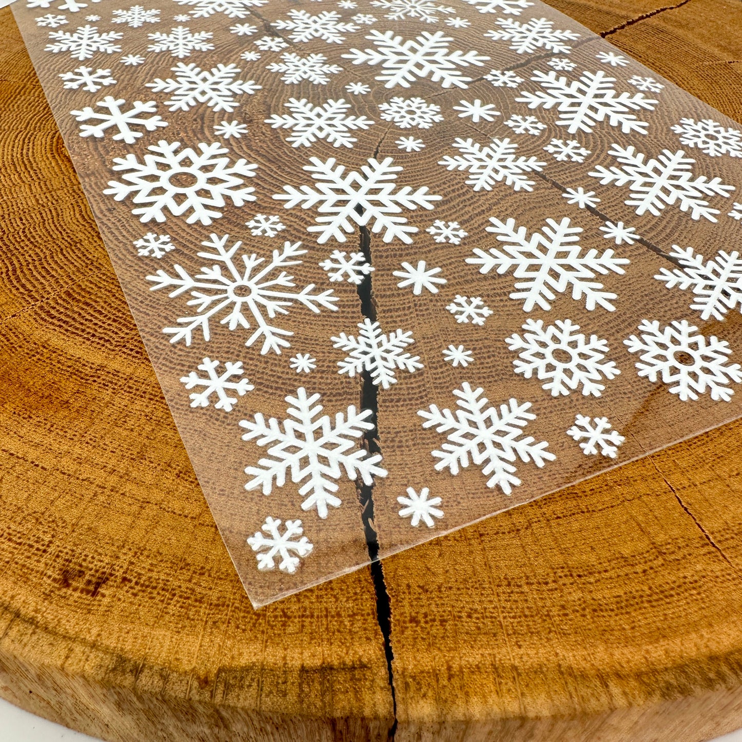 "Schneeflocken weiß" A5 Bogen