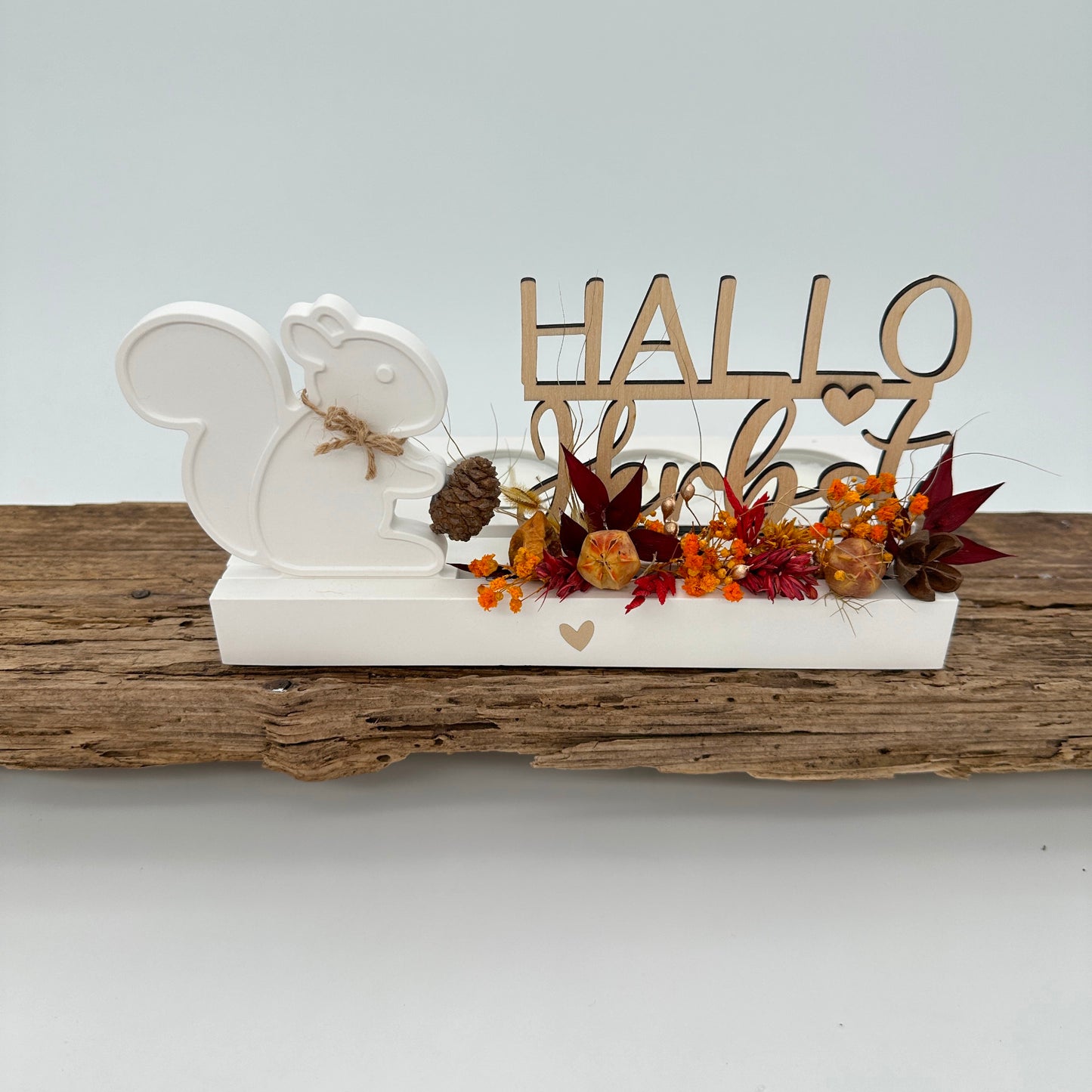 Hallo Herbst Einschieber | Laser- und Plotterdatei in PNG, SVG und DXF | Tommy's Molds Design für Einschieber