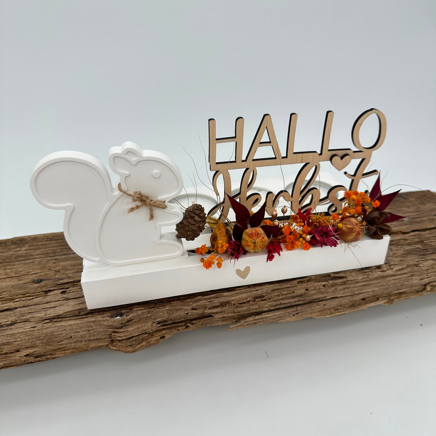 Hallo Herbst Einschieber | Laser- und Plotterdatei in PNG, SVG und DXF | Tommy's Molds Design für Einschieber