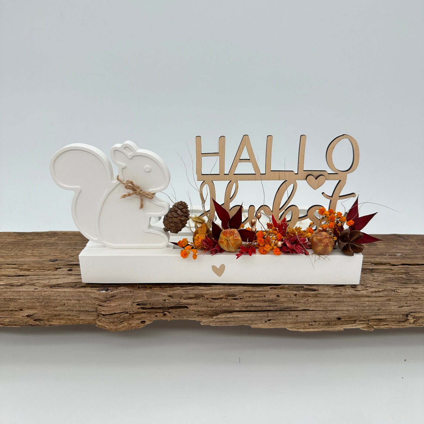 Hallo Herbst Einschieber | Laser- und Plotterdatei in PNG, SVG und DXF | Tommy's Molds Design für Einschieber