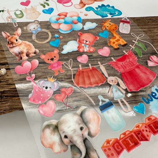 "Welcome Baby" A5 Bogen