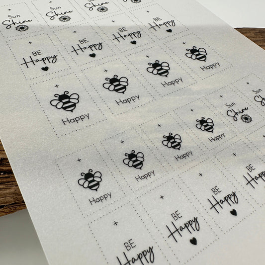 "Be Happy" Edition A5 Bogen