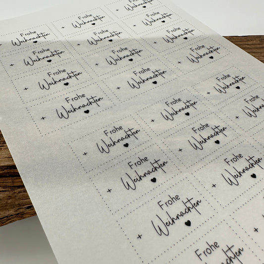 "Frohe Weihnachten" Edition A5 Bogen