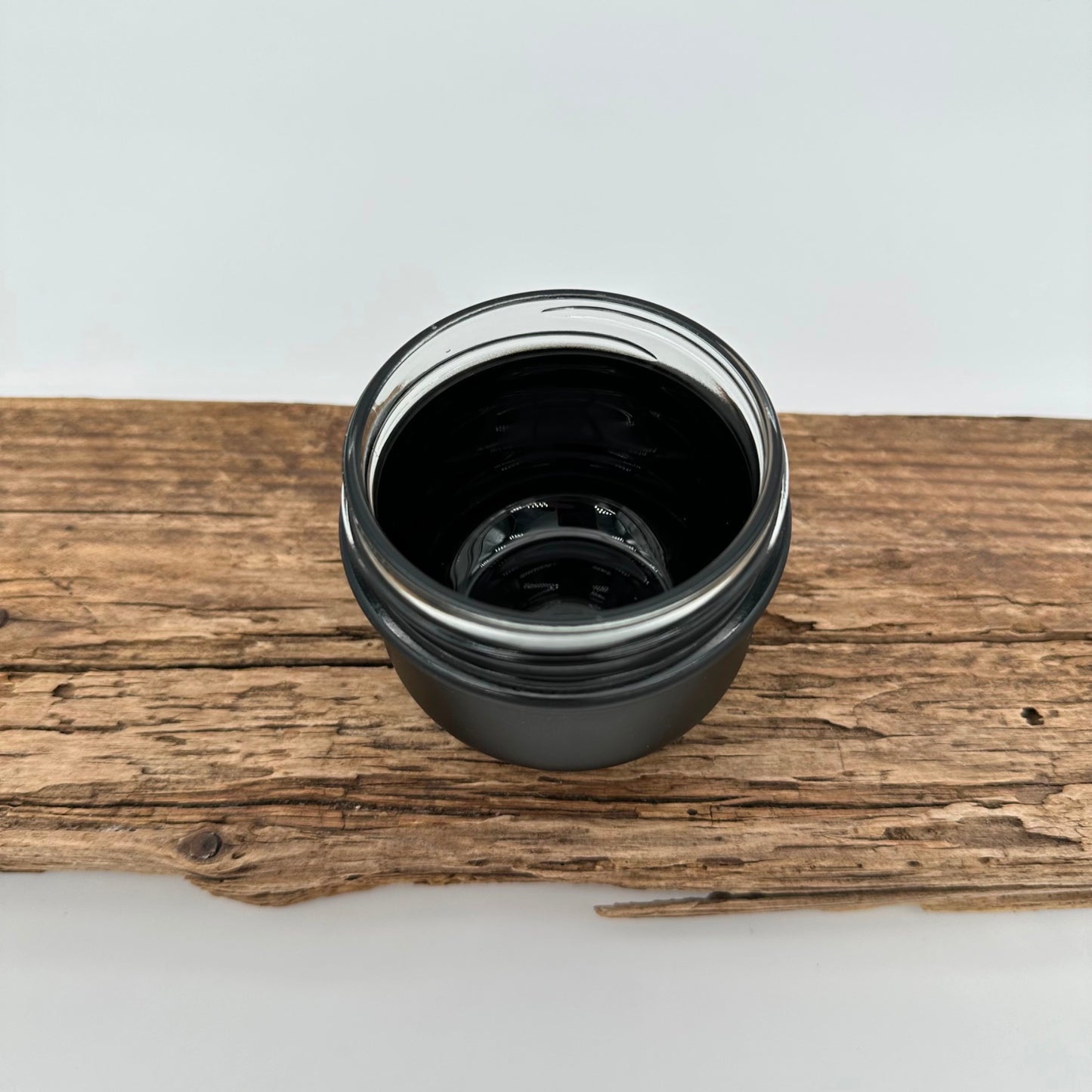 Schraubglas 160ml schwarz-matt