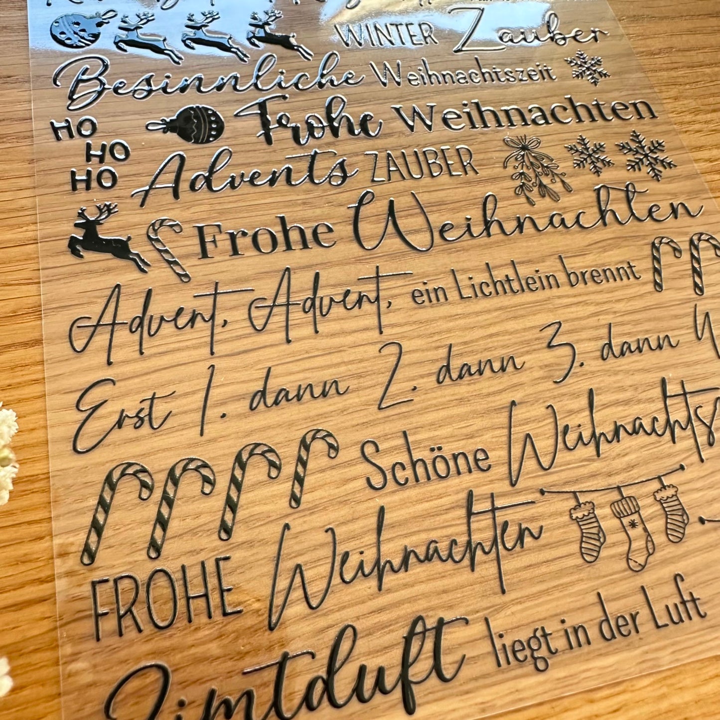 Advent, Advent Klötzchenedition A5 Bogen schwarz