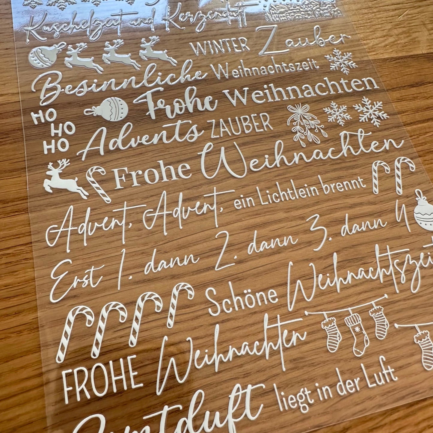 Advent, Advent Klötzchenedition A5 Bogen weiß
