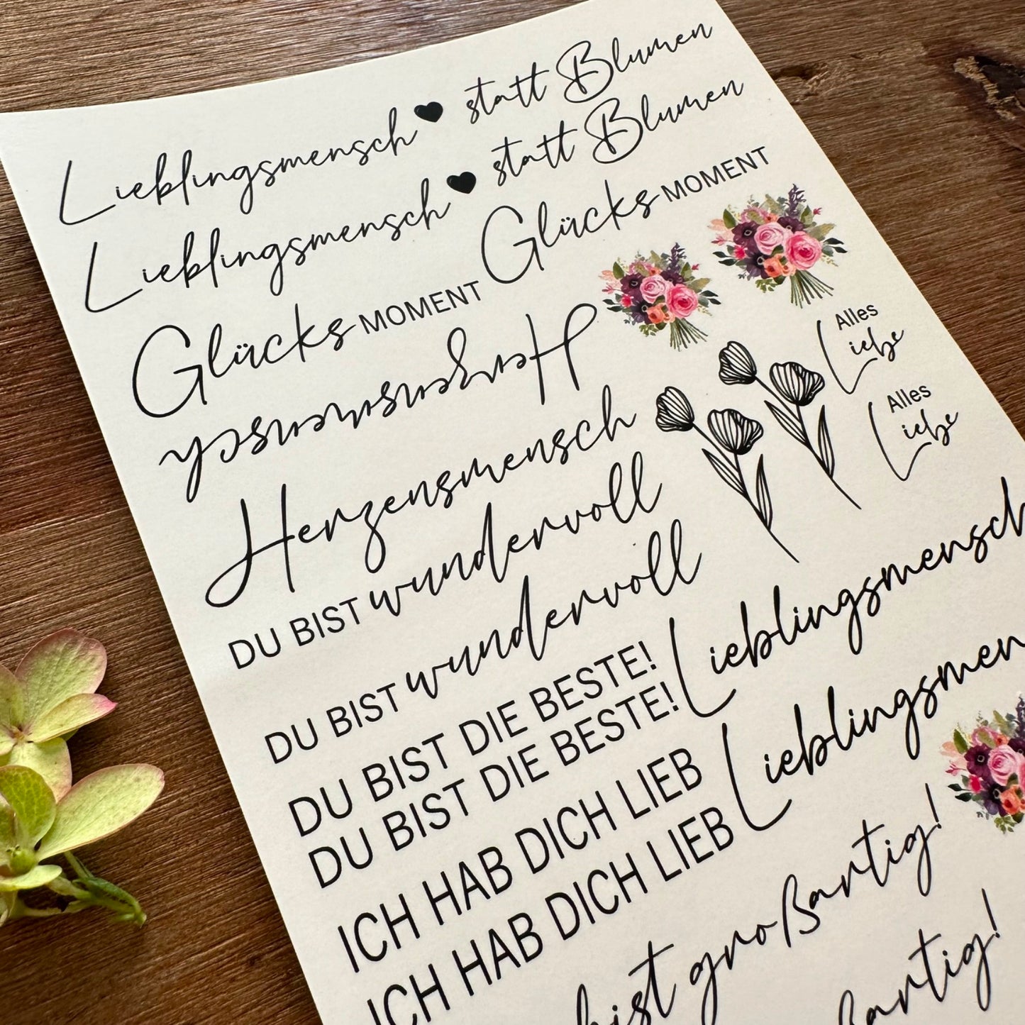 "Blumen“ A5 Bogen