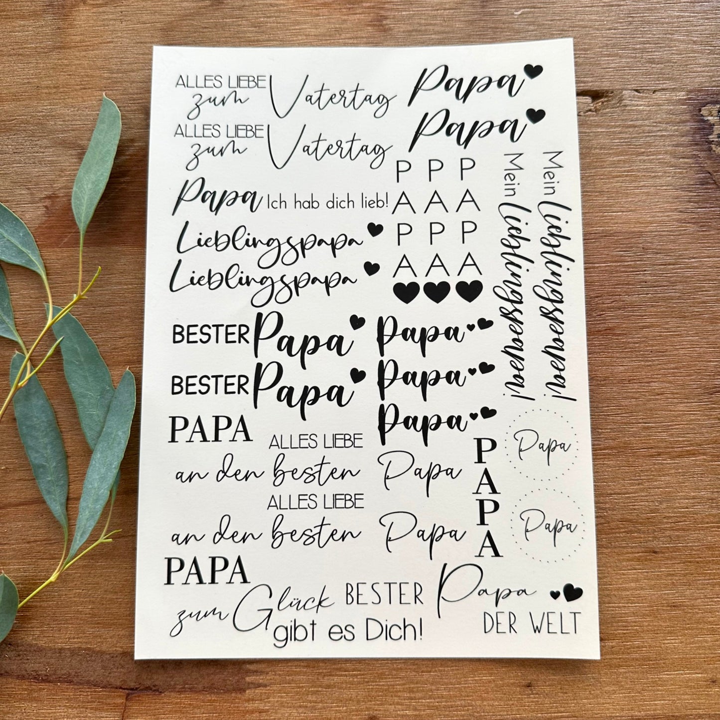 "Papa" A5 Bogen