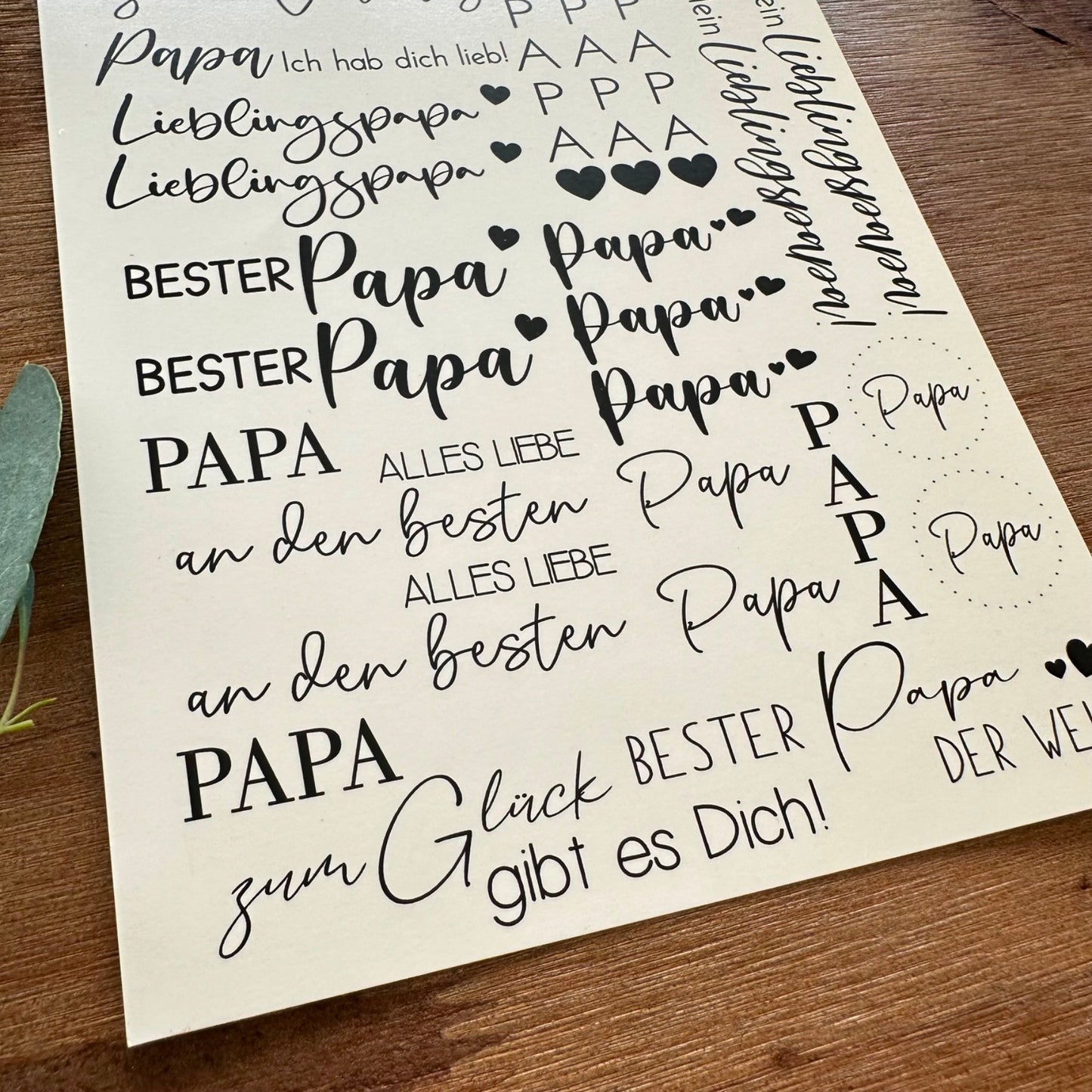 "Papa" A5 Bogen
