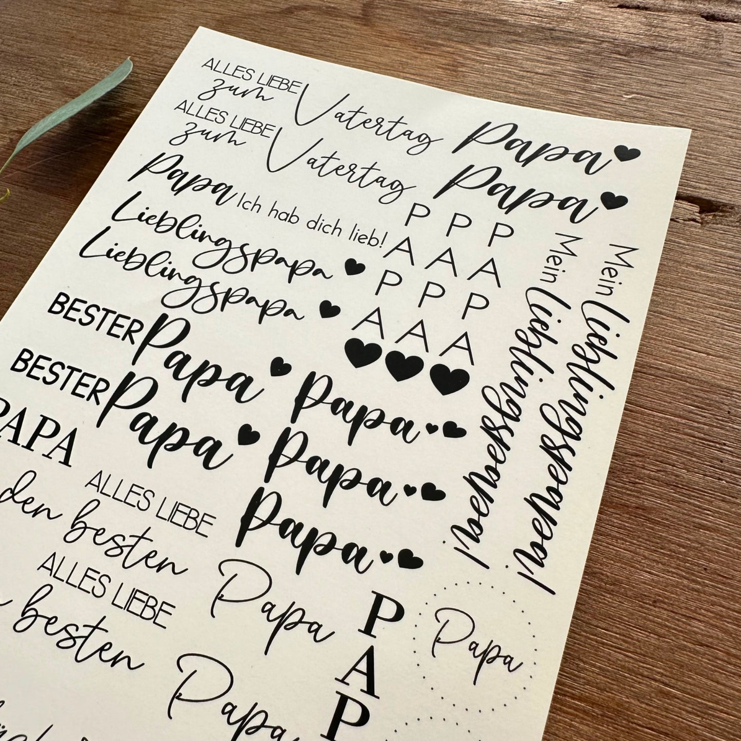 "Papa" A5 Bogen