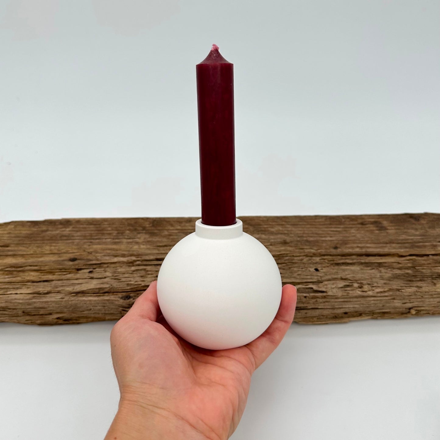 Weihnachtskugel Stabkerzenhalter
