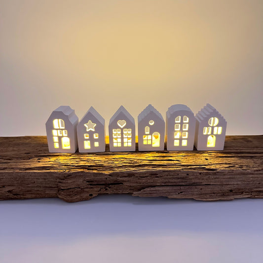Häuser für Ballonlichter 6er Set