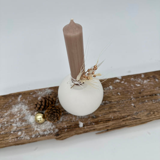Weihnachtskugel Stabkerzenhalter