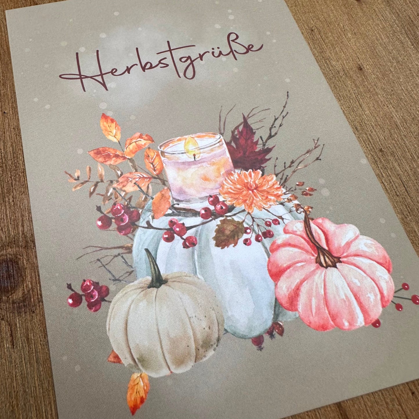 Herbstgrüße - Kürbisse
