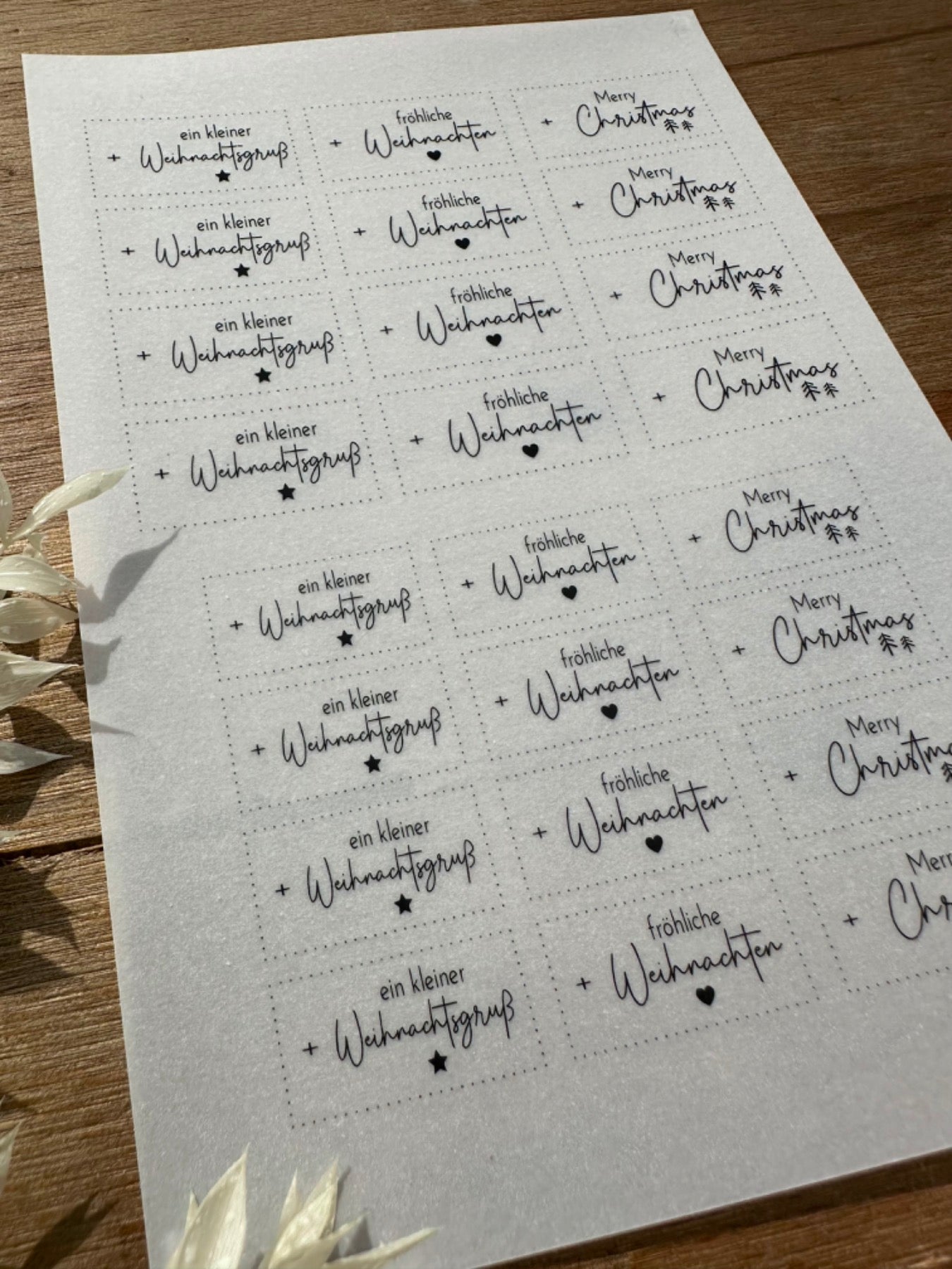 "ein kleiner Weihnachtsgruß" A5 Bogen
