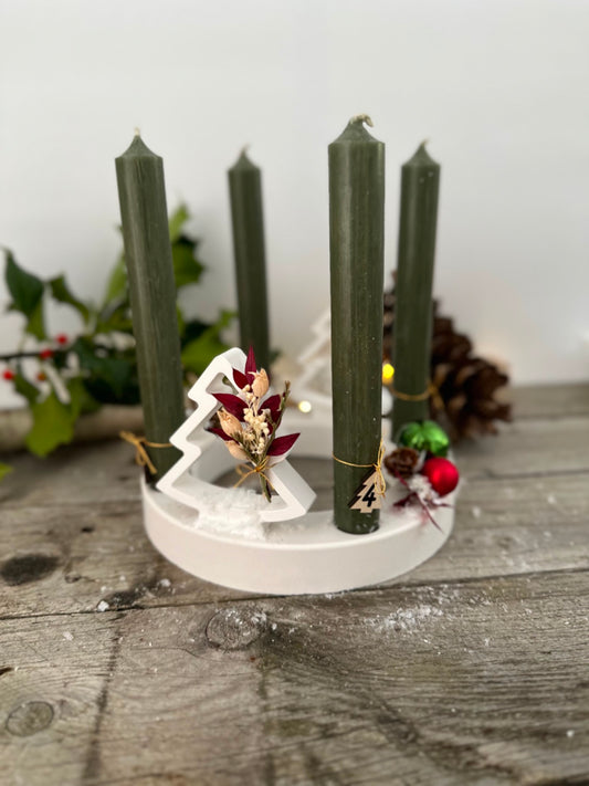Adventskranz Stabkerzenhalter 18cm Durchmesser