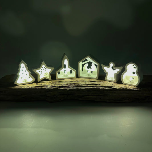 Weihnachtsset für Ballonlichter 6er Set