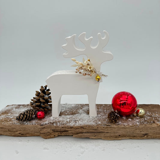 Rentier Donner mit Schlitten Set