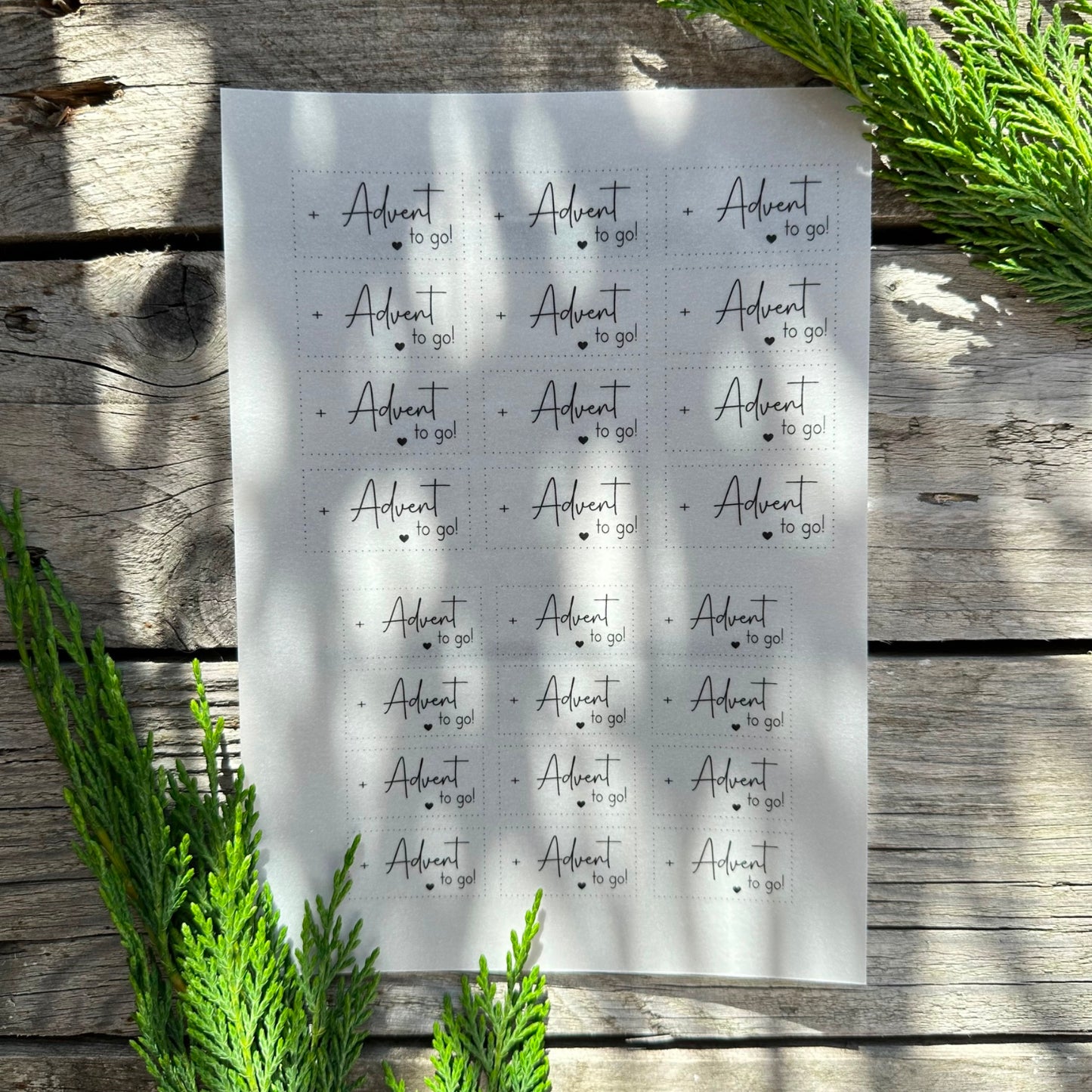 "Advent to go“ A5 Bogen quer