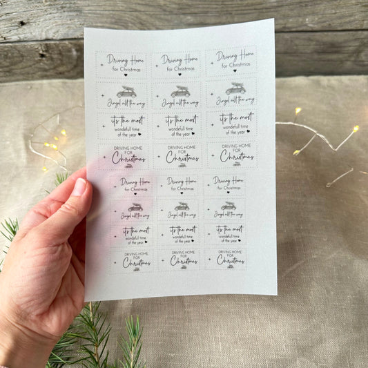 "Driving Home for Christmas“ Bogen schwarz