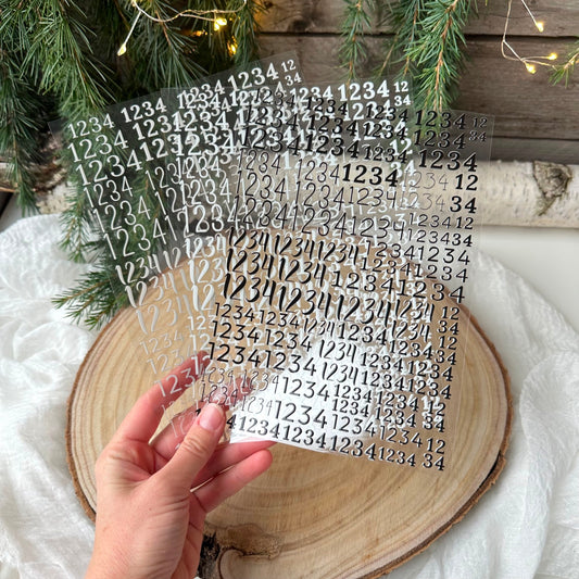 Zahlen für Advent 1-4 A5 Bogen