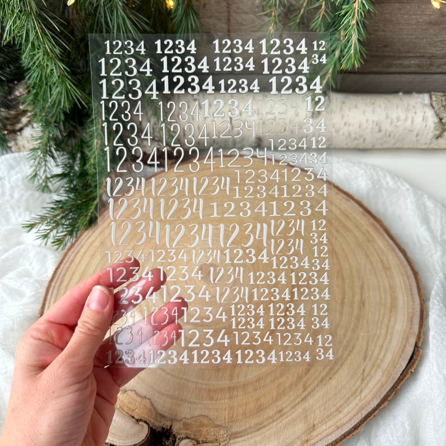 Zahlen für Advent 1-4 A5 Bogen