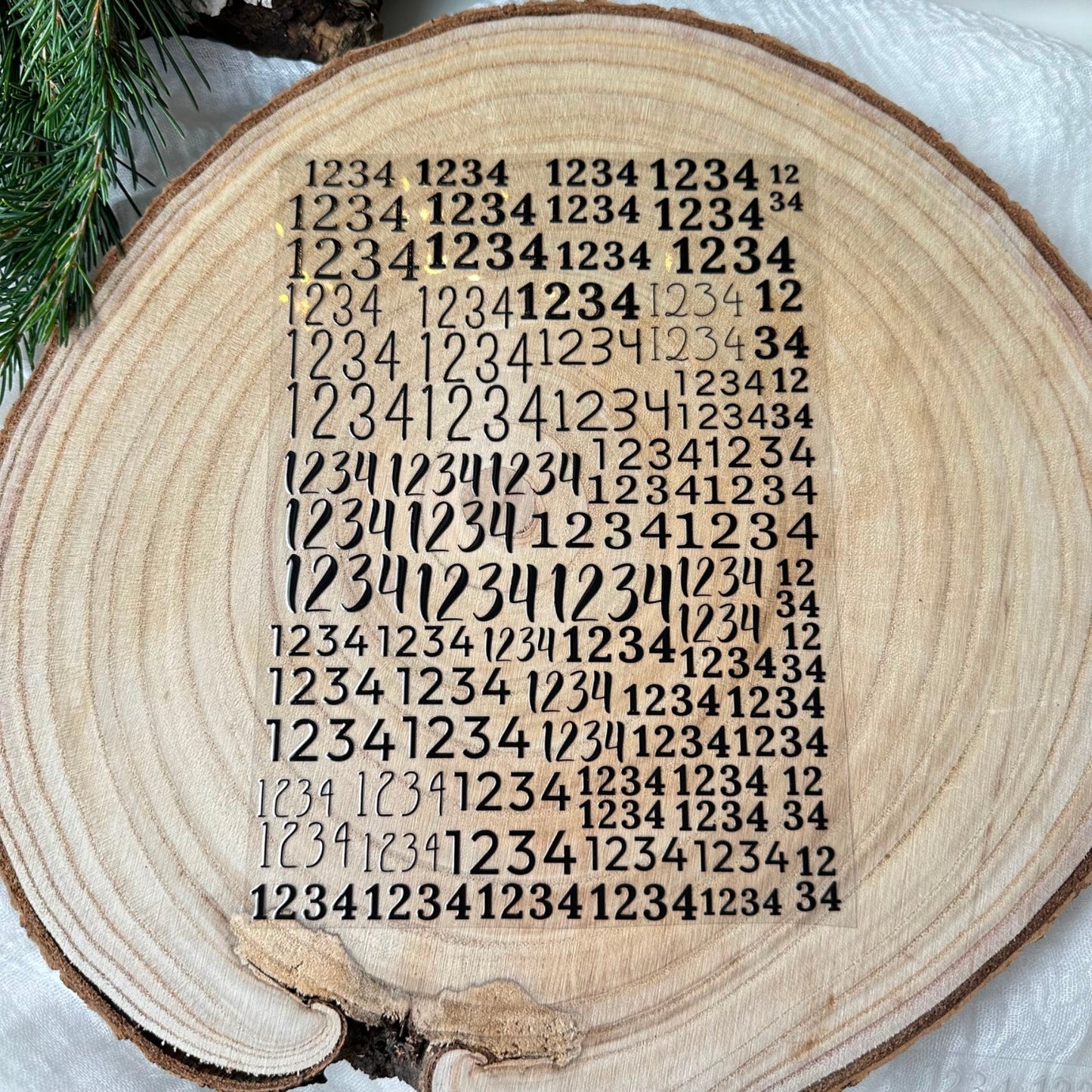 Zahlen für Advent 1-4 A5 Bogen