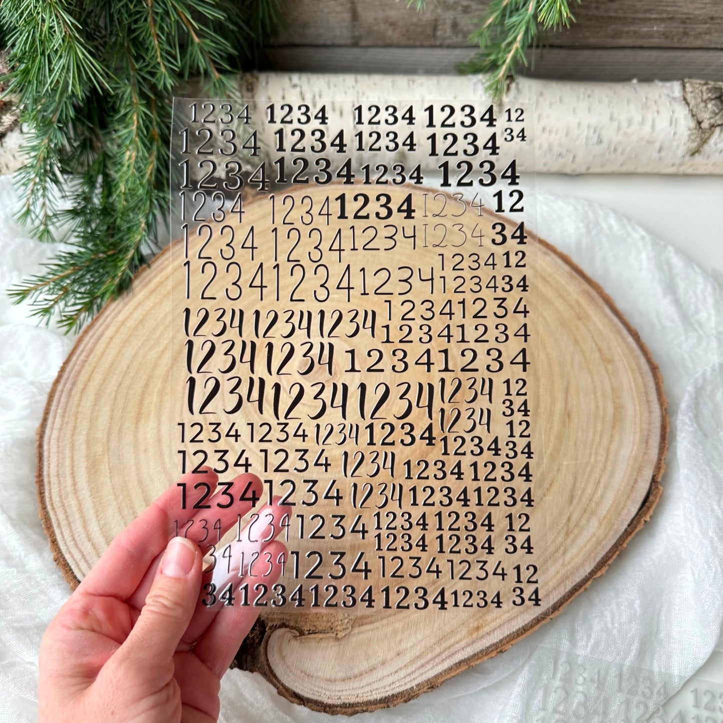 Zahlen für Advent 1-4 A5 Bogen