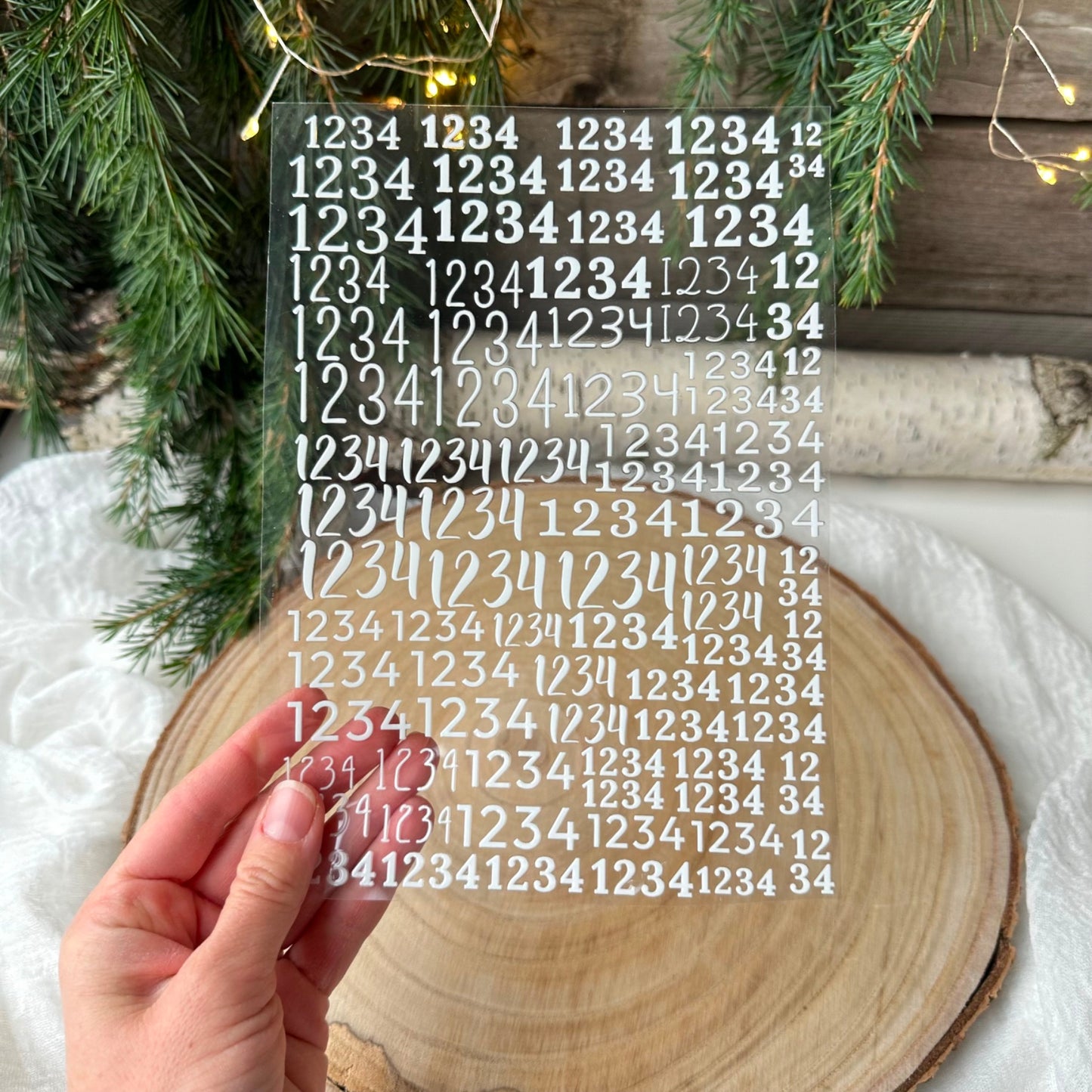 Zahlen für Advent 1-4 A5 Bogen