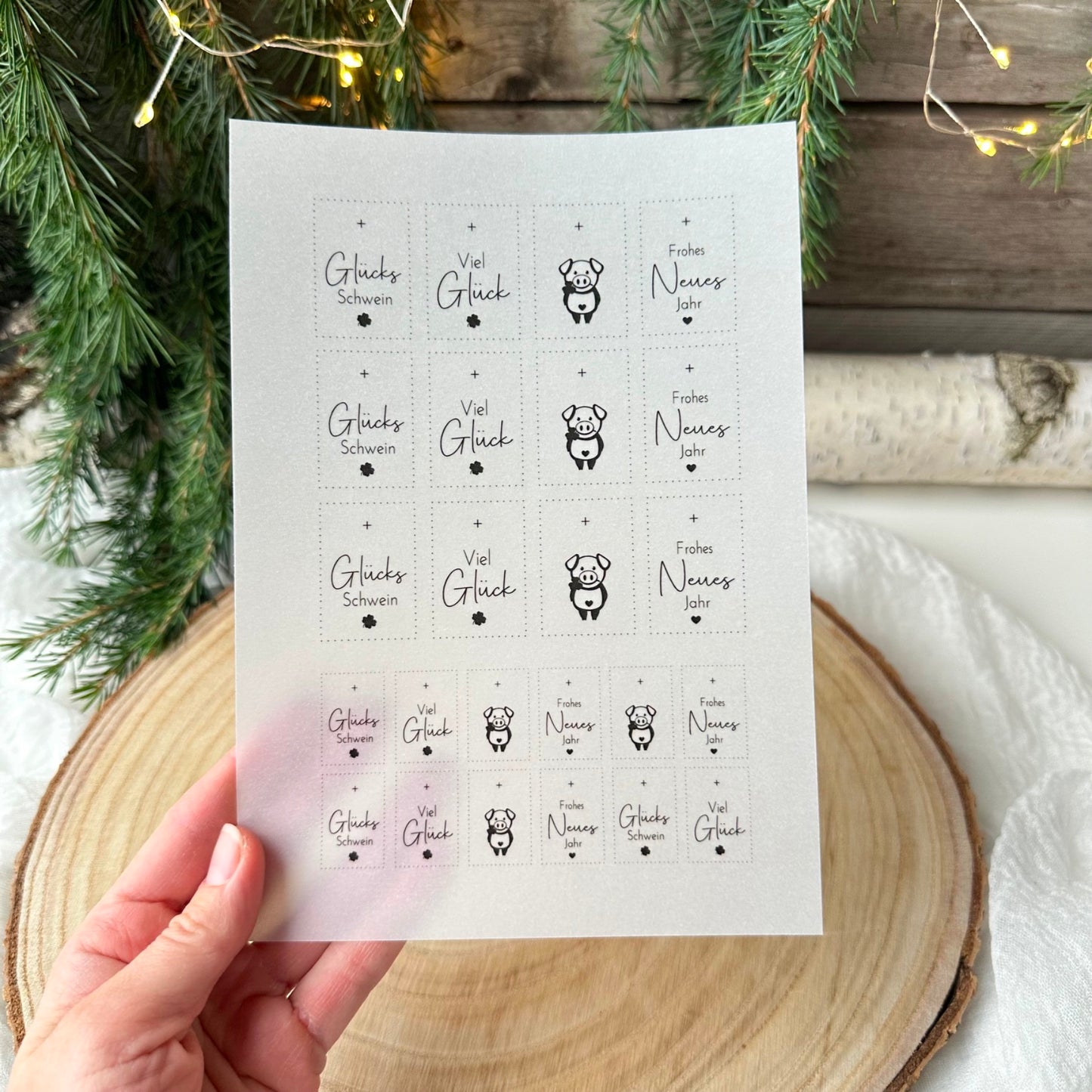 "Glücksschwein“ Bogen