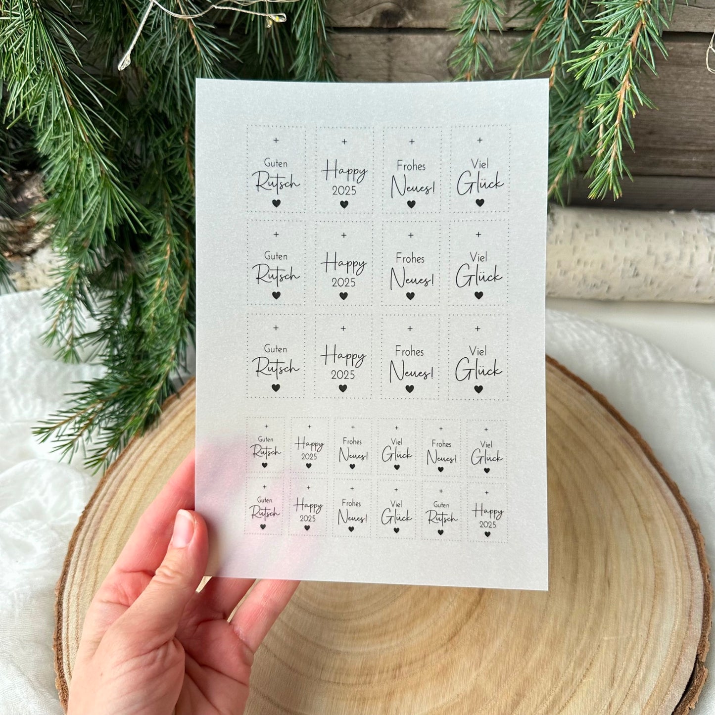"Guten Rutsch" A5 Bogen hoch