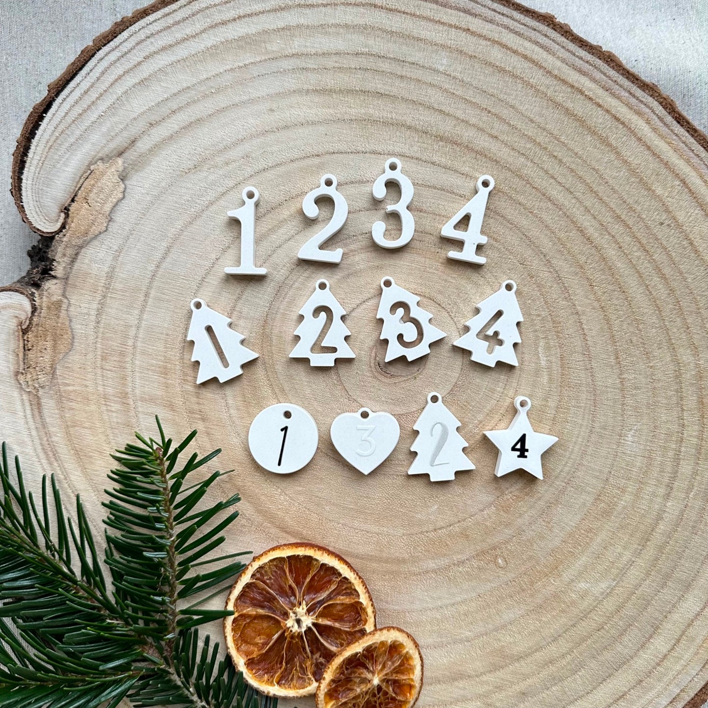 Zahlen für Advent 1-4 A5 Bogen