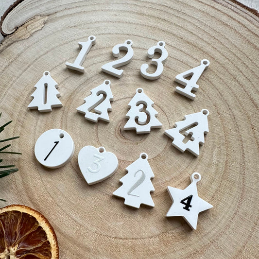 Zahlen für Advent 1-4 A5 Bogen