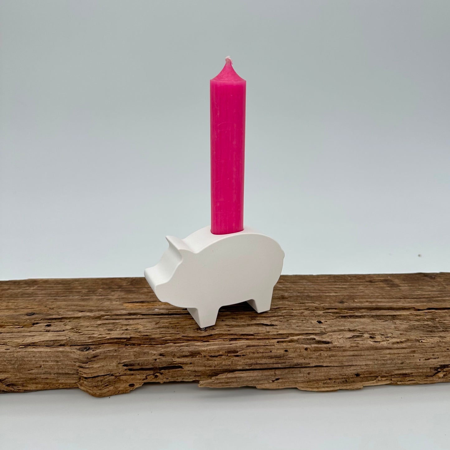 Schweinchen Stabkerzenhalter