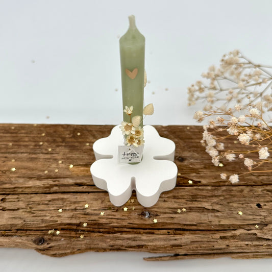 Kleeblatt Baumkerzenhalter Teller