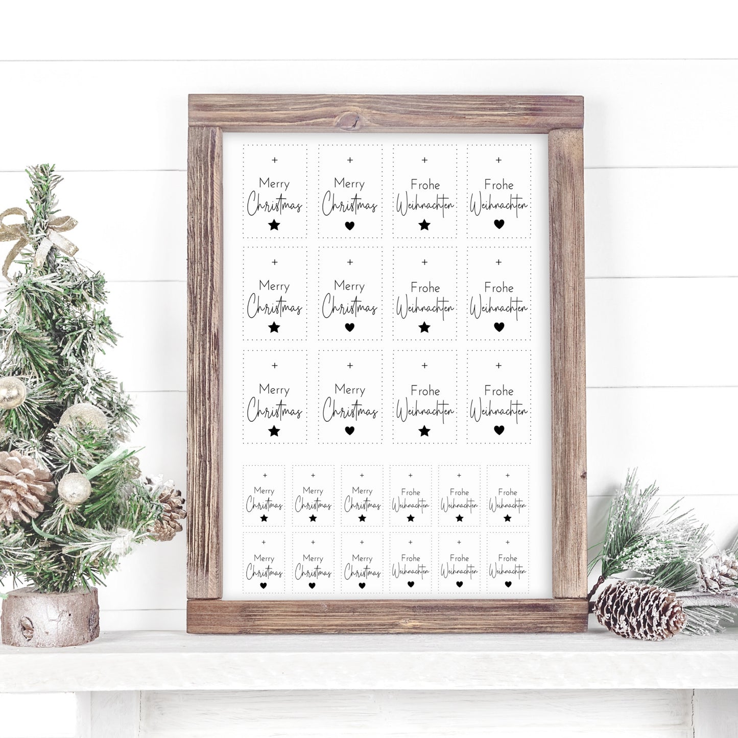 "Merry Christmas“ A5 Bogen