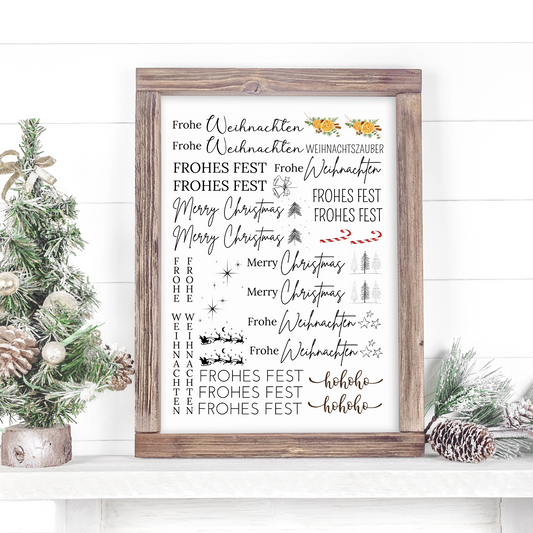 "Weihnachten“ A5 Bogen