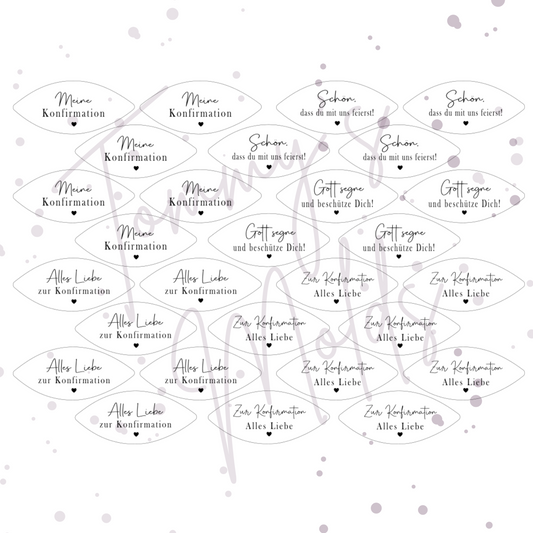 "Meine Konfirmation" A4 Bogen für Fisch