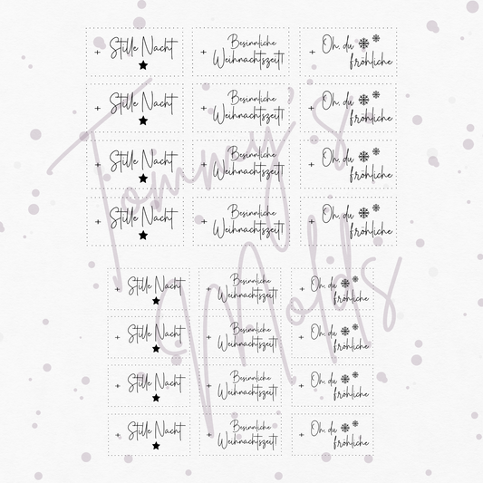 "Stille Nacht" A5 Bogen