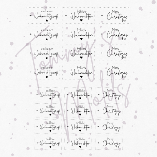"ein kleiner Weihnachtsgruß" A5 Bogen
