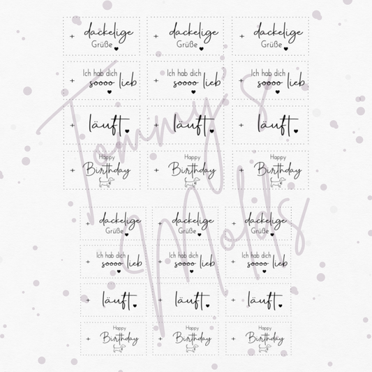 "dackelige Grüße" A5 Bogen quer