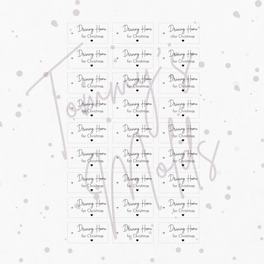 "Driving Home for Christmas" A5 Bogen klein