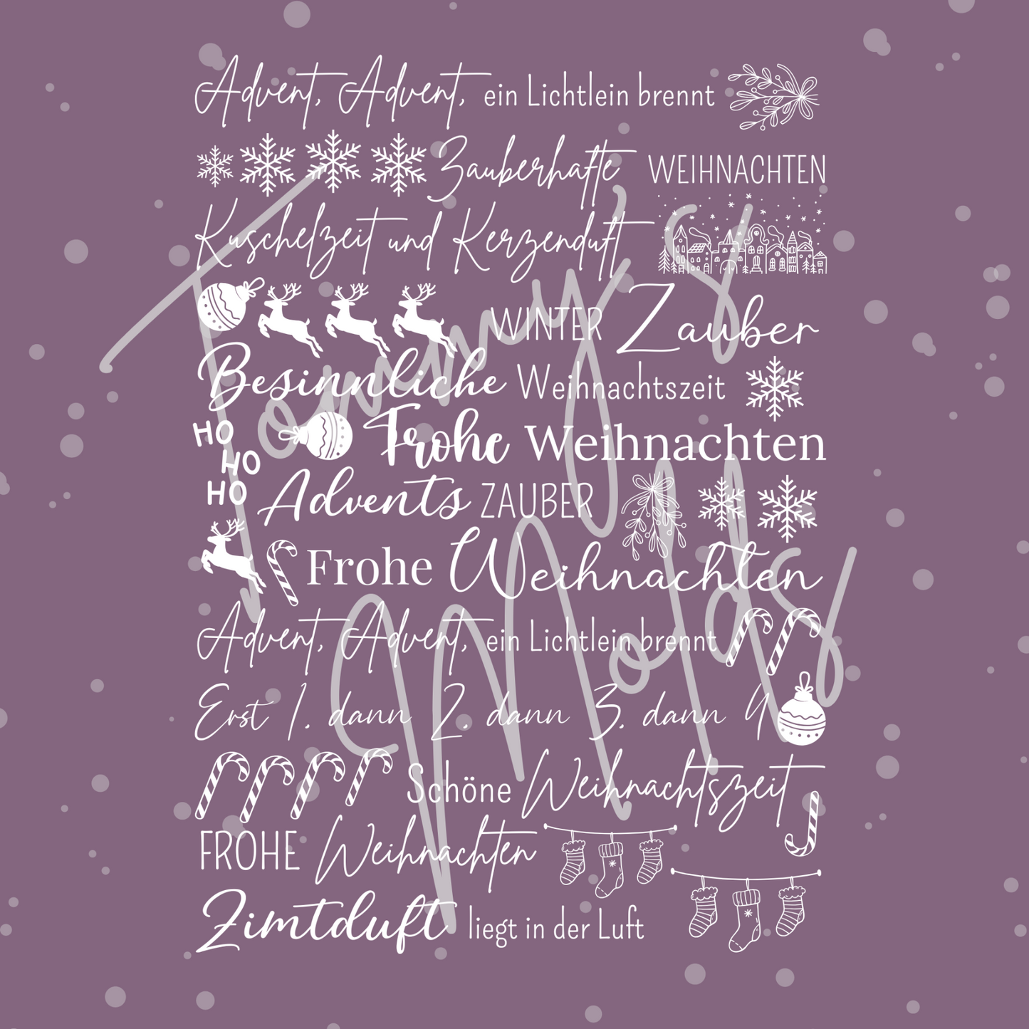 Advent, Advent Klötzchenedition A5 Bogen weiß