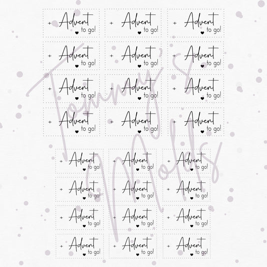 "Advent to go“ A5 Bogen quer