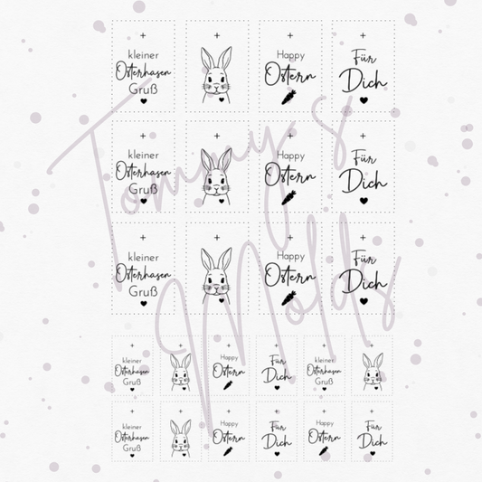 "kleiner Osterhasen Gruß" A5 Bogen