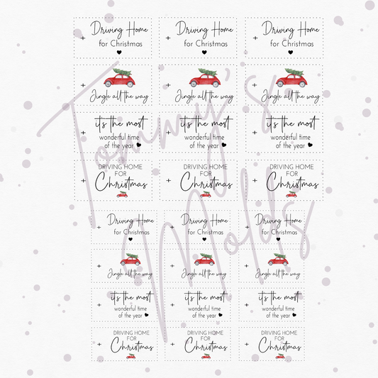 "Driving Home for Christmas“ Bogen bunt