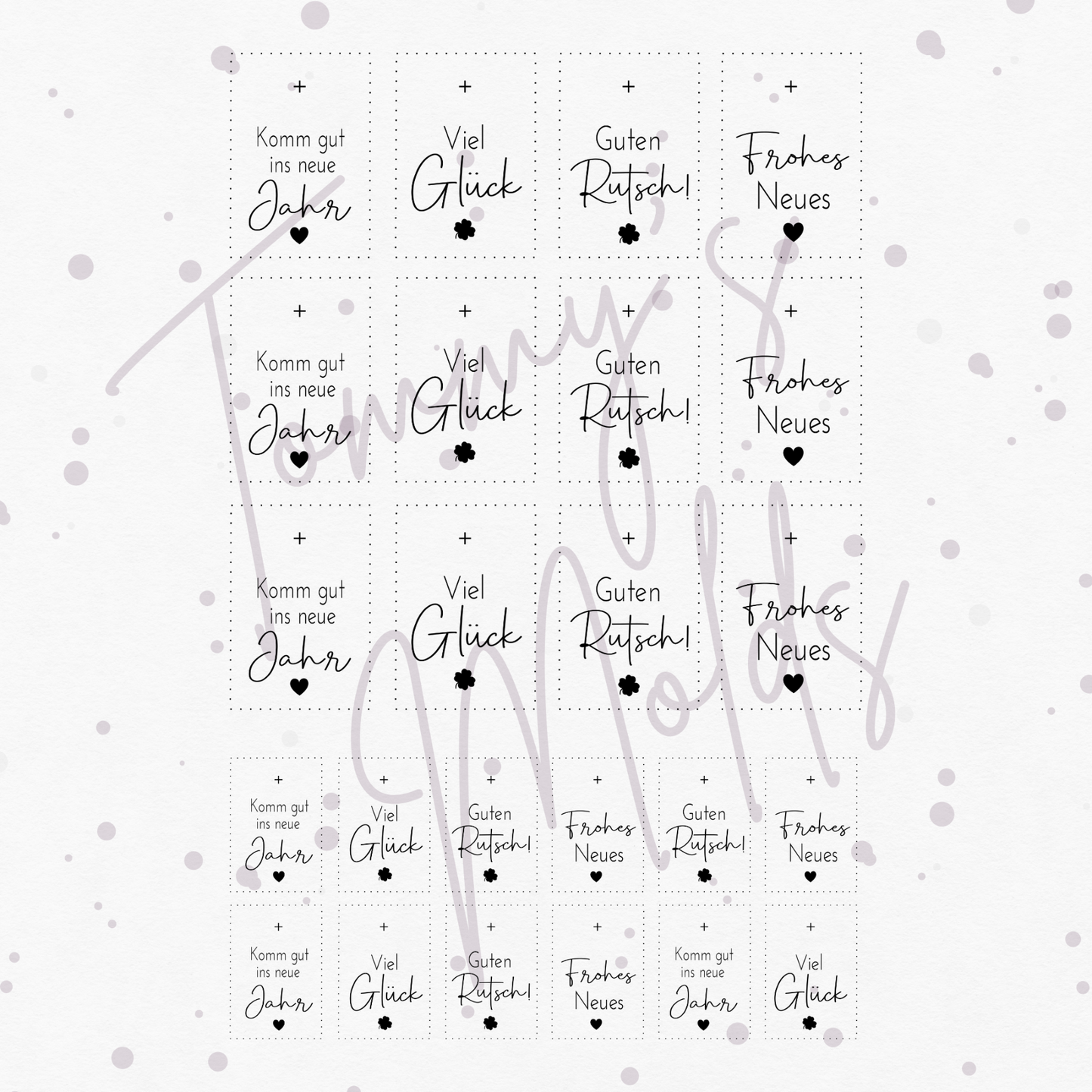 "Komm gut ins neue Jahr" A5 Bogen hoch