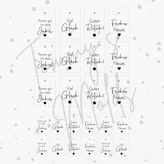 "Komm gut ins neue Jahr" A5 Bogen hoch