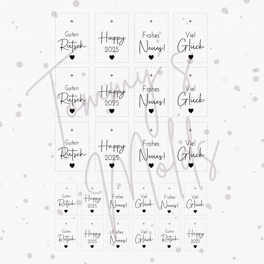 "Guten Rutsch" A5 Bogen hoch